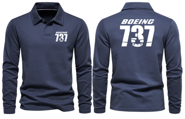 BOEING 737 LONG SLEEVE POLO